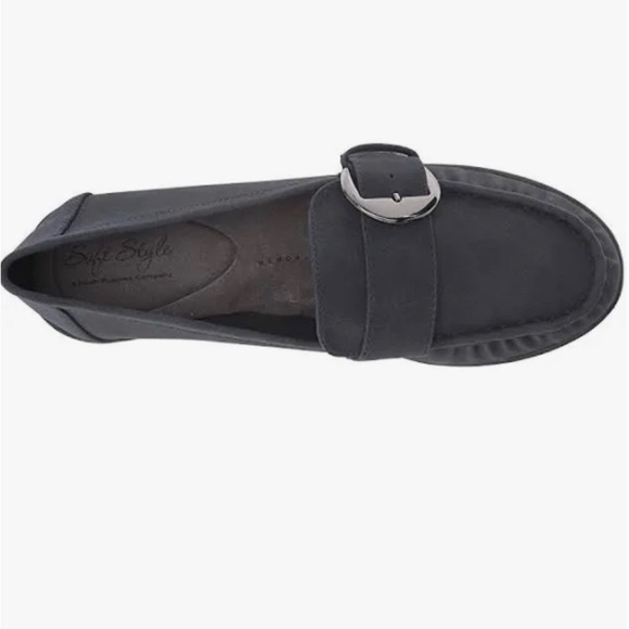 Soft styles twilight blue buckled memory foam loafers. NWOT - Picture 3 of 4